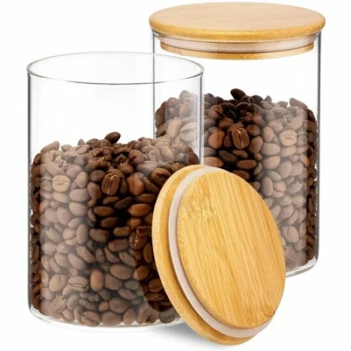 TECO набор банок с бамбуковой крышкой из 2-х шт 600мл TC-JS02-02